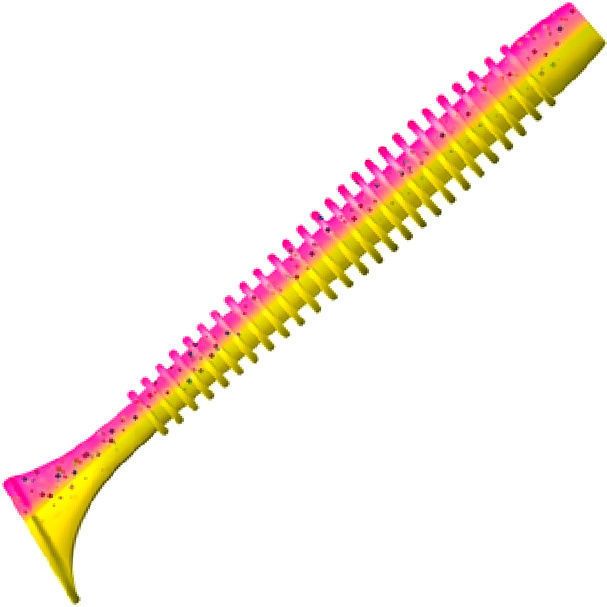 Приманка ZUB-SWING 87мм(3, 4")-5шт,  (цвет 023) желтый верх-розовый низ
