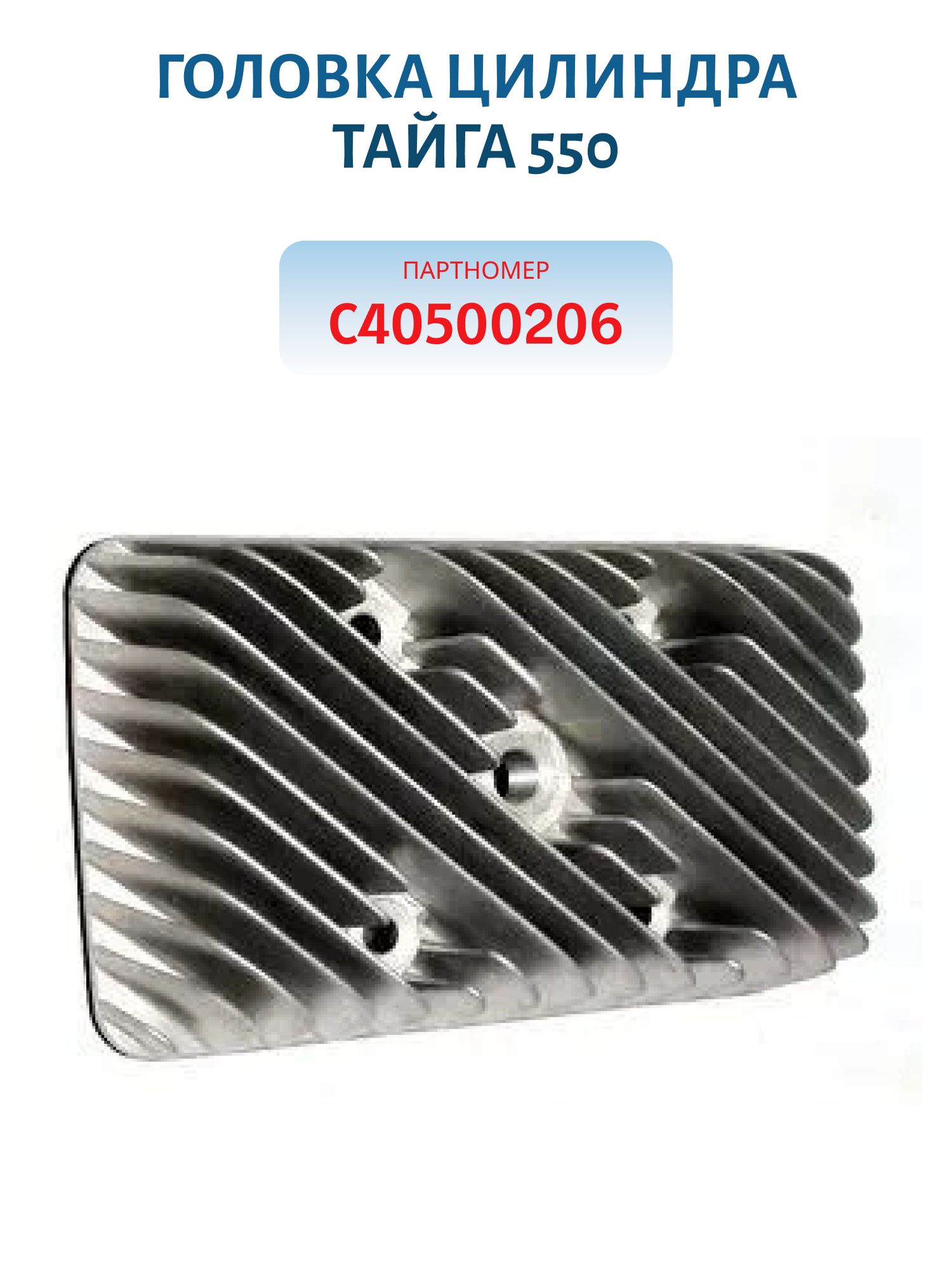 Головка цилиндра Тайга 550 С40500206