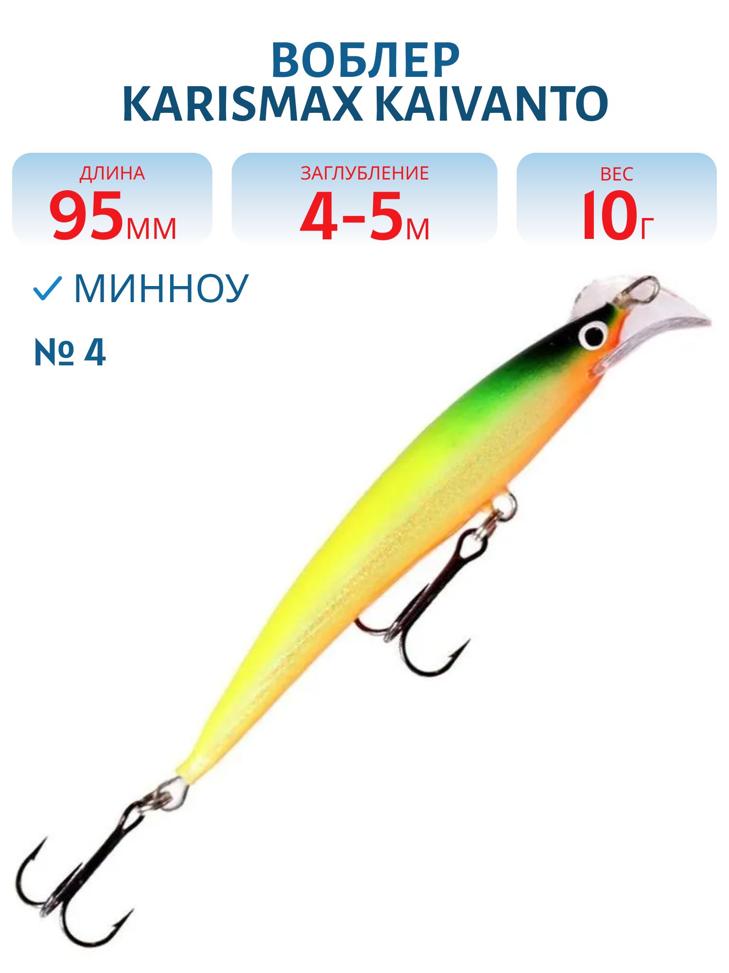 Воблер KARISMAX KAIVANTO  4