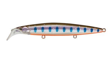 Воблер Минноу Strike Pro Scooter Minnow 110F,  110 мм,  11, 8 гр,  Загл. 1, 5м.-2, 5м.,  Плавающий,  цвет: A142-264 Arctic Char,  (EG-186F#A142-264)