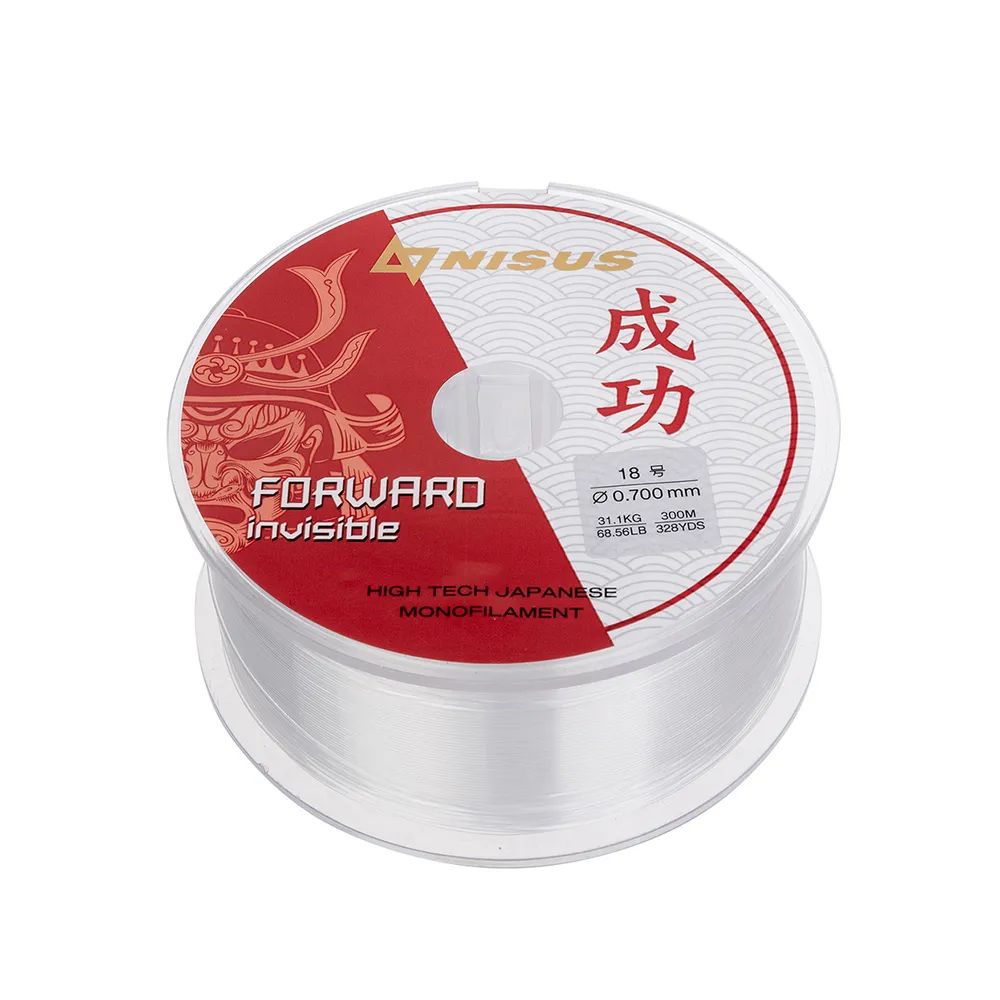 Леска FORWARD Invisible 0, 70mm/300m Nylon Transparent Nisus 