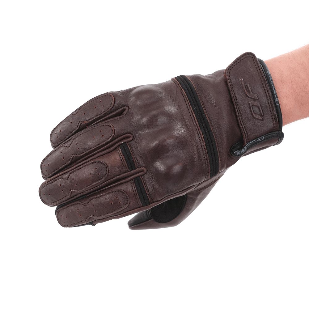 Перчатки DF STREET Matte Brown кожаные 3XL
