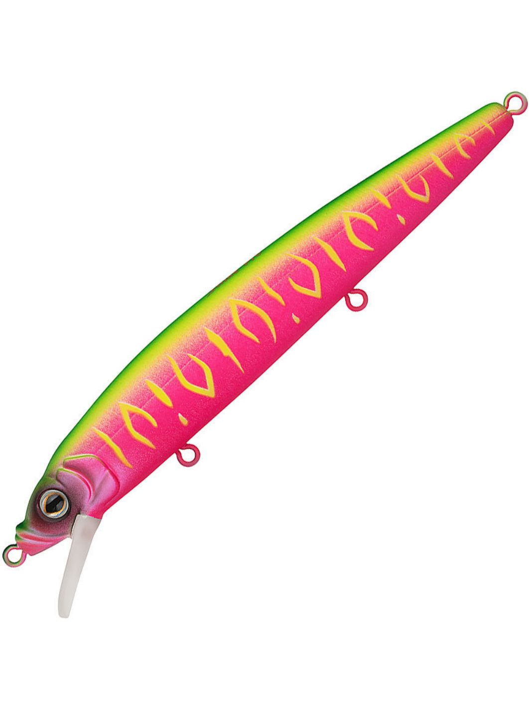 Воблер Минноу Strike Pro Alpha Minnow 95,  95 мм,  9 гр,  Загл. 0, 6м.-1, 6м.,  Плавающий,  цвет: A230S Watermelon Mat Tiger,  (EG-034F#A230S)