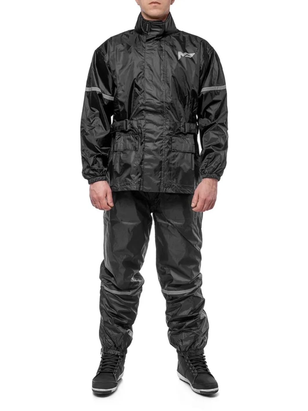 Дождевик MOTEQ WET DOG  раздельный куртка+брюки черный 3XL