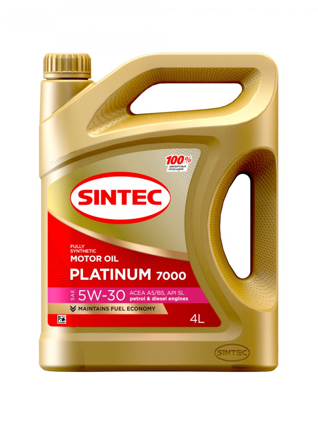 SINTEC PLATINUM 7000 5w30 A5/B5 4L синтетическое моторное масло