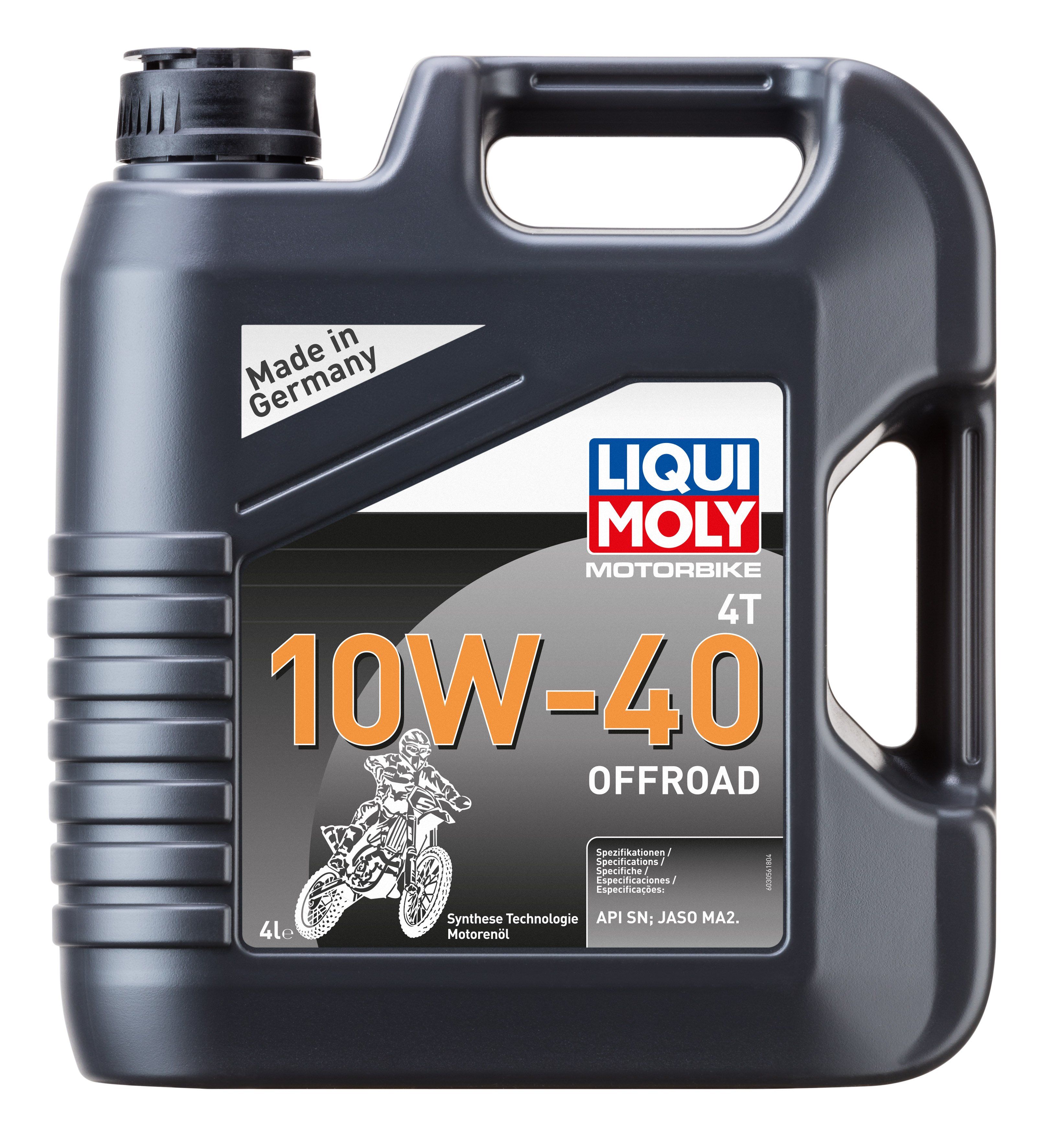 LIQUI MOLY Motorbike 10W40 4T Offroad полусинтетическое масло для мотоциклов 4L 3056 /мотоотд./