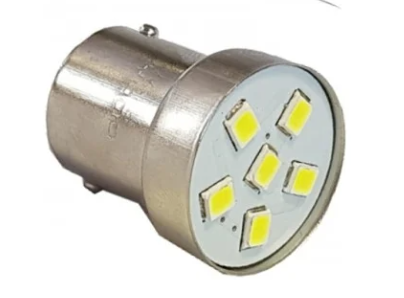 Светодиод 24V G18.5 (BA15s) белый 6SMD YADA (901884) (1шт.)