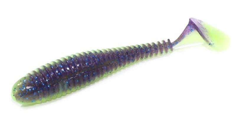 Приманка съедобная Keitech Swing Impact FAT 2.8" PAL #06 Violet Lime Belly