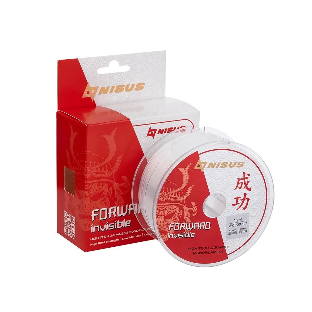 Леска FORWARD Invisible 0, 70mm/300m Nylon Transparent Nisus 