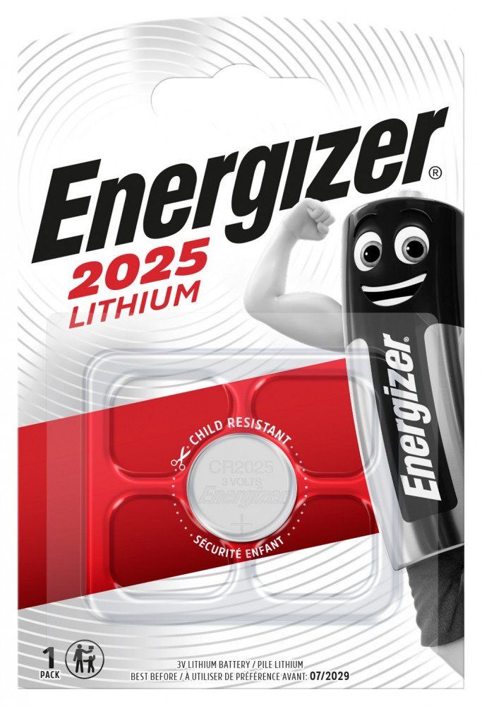 Батарейка 3В CR2025 BL1 (1шт) литиевая Energizer E301021602/отдел ШИН/