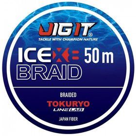 Шнур плетёный Jig It x Tokuryo Ice Braid X8 Blue 1.5 PE 50m