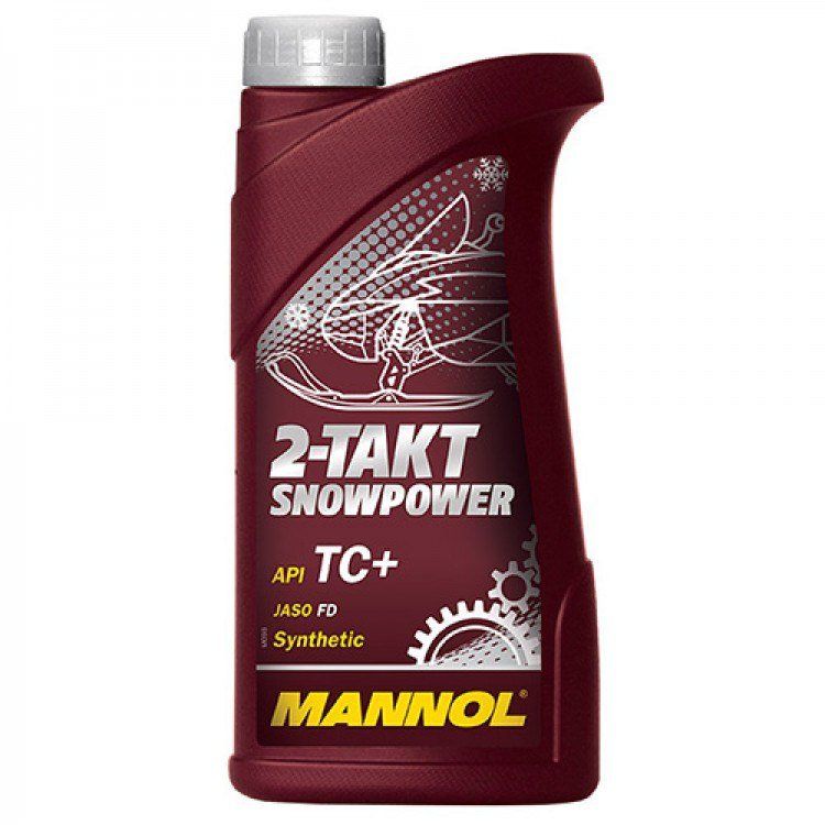 MANNOL Snowpower 2T TC+ 2-х тактное синтетическое масло для снегохода 1L 7201 /мотоотдел/