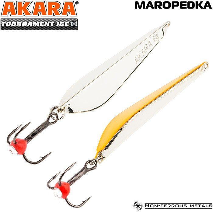 Блесна зимняя Akara Maropedka Tournament Ice 60 8 гр. Sil/Go
