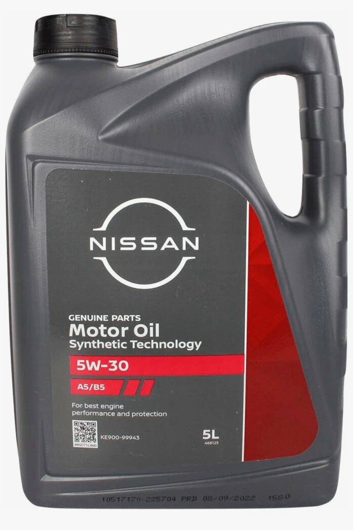 NISSAN MOTOR OIL 5W30 A5/B5  5л синтетическое моторное масло KE900-99943R