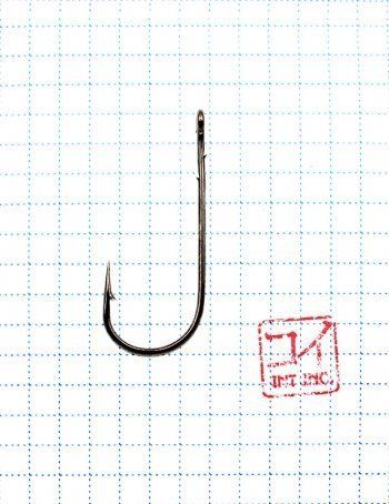 Крючок KOI "ROUND BEND WORM",  2/0 (INT),  цвет BN,  (10 шт.)
