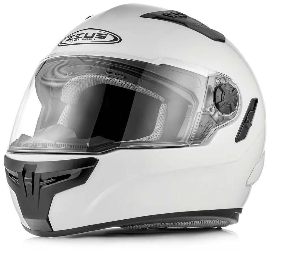 Шлем интеграл ZEUS ZS-813A ,белый глянец XS