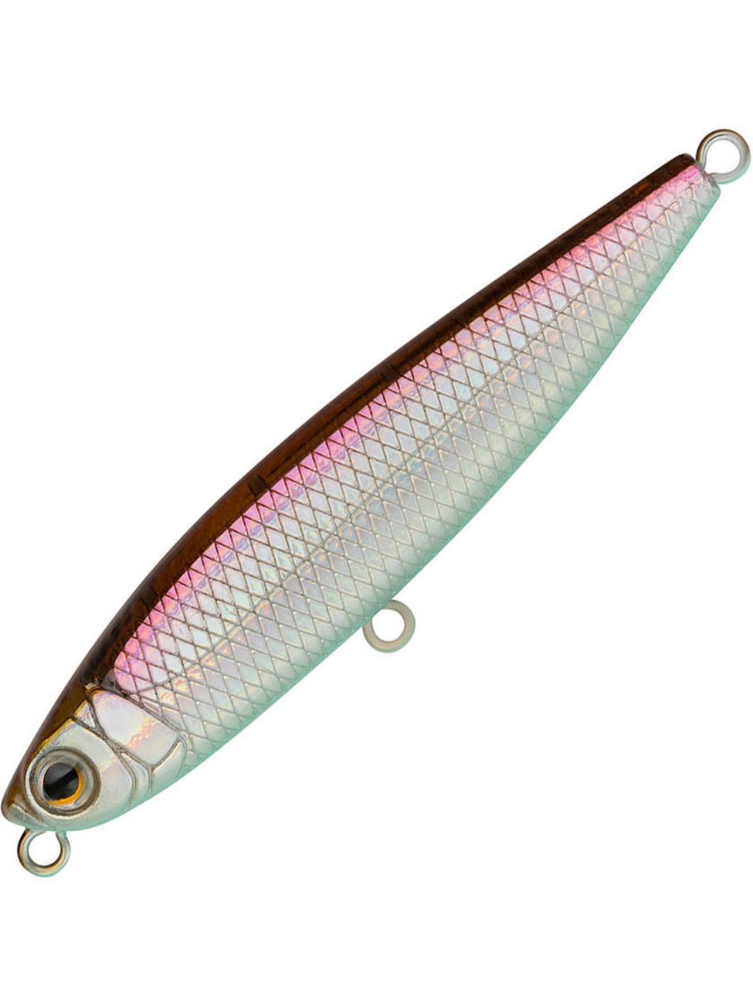 Воблер Стикбейт Strike Pro Scud Stick 70S (Slide Bait Heavy One 70),  70 мм,  16, 5 гр,  Загл. 0, 5м.-4, 0м.,  Тонущий,  цвет: A53-EP Silver Smelt UV,  (EG-245#A53-EP)