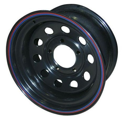 Диск колес. Р16 7.0/6*139.7 ORW toyota/nissan d110 ET30 черный круглые отв. (Дефект ЛКП по ободу)