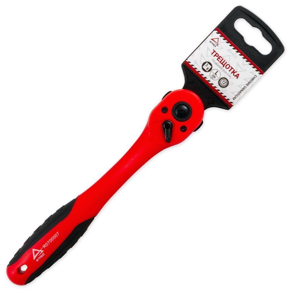 Трещотка 3/8" 72 зуба (L=200мм) композитный корпус ARNEZI R0700007
