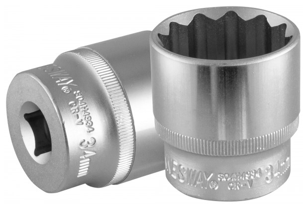 Головка торцевая 1/2" 12-гранная 34мм JONNESWAY S04H4934