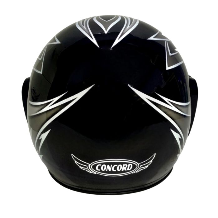 Шлем открытый CONCORD XZH03 чёрный глянцевый S