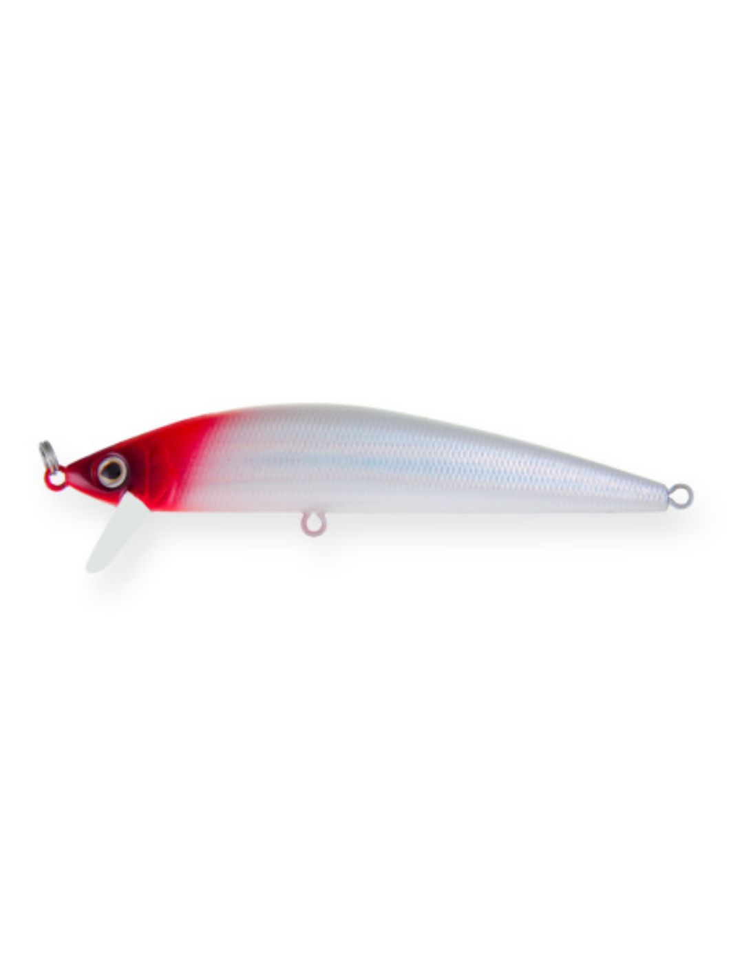 Воблер Минноу Strike Pro Euro Minnow 110,  110 мм,  17 гр,  Загл. 0, 7м.-1, 5м.,  Плавающий,  цвет: 022PPP-713 Redhead Silver,  (JL-115F#022PPP-713)