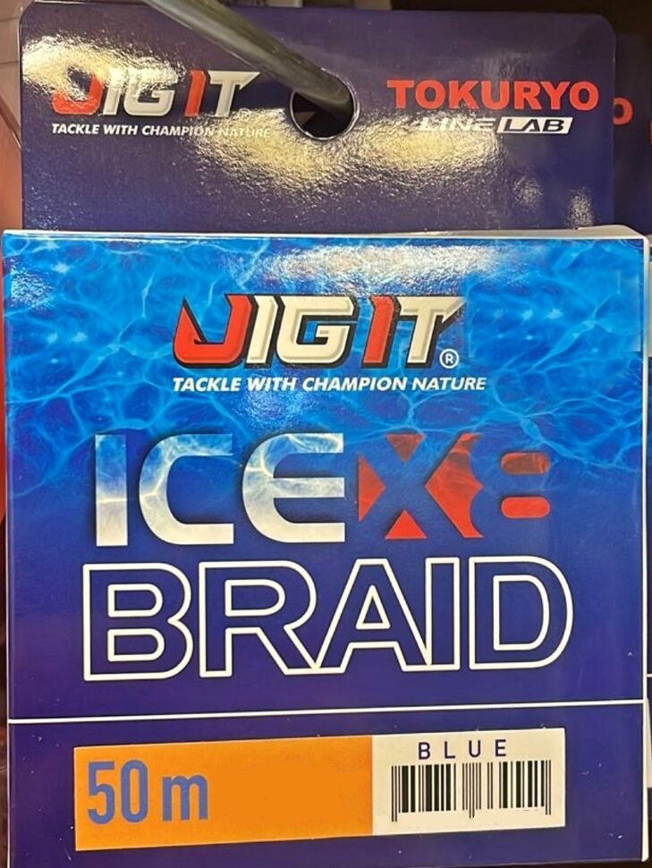 Шнур плетёный Jig It x Tokuryo Ice Braid X8 Blue 1.0 PE 50m