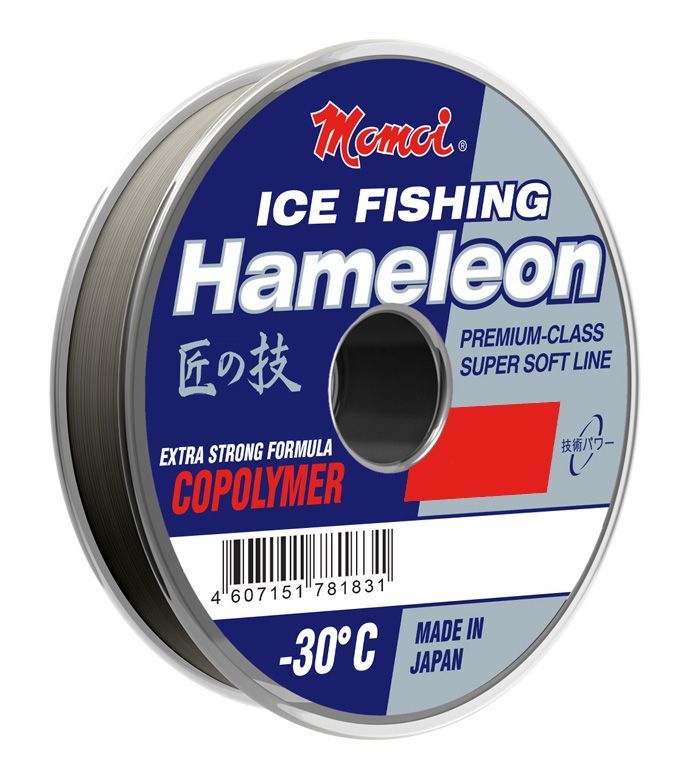Леска Hameleon ICE Fishing 0, 10 мм,  1, 3 кг,  50 м,  серебряная