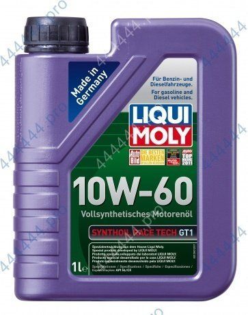 LIQUI MOLY "Synthoil Race Tech GT1" 10W60 1L синтетическое моторное масло 1943