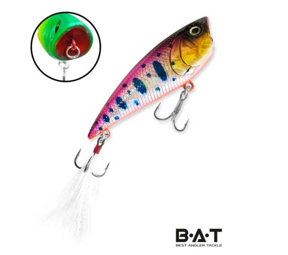 Воблер BAT Crow Pop ВТ059 (70 mm.; 7 g.; TopWater) # CS17