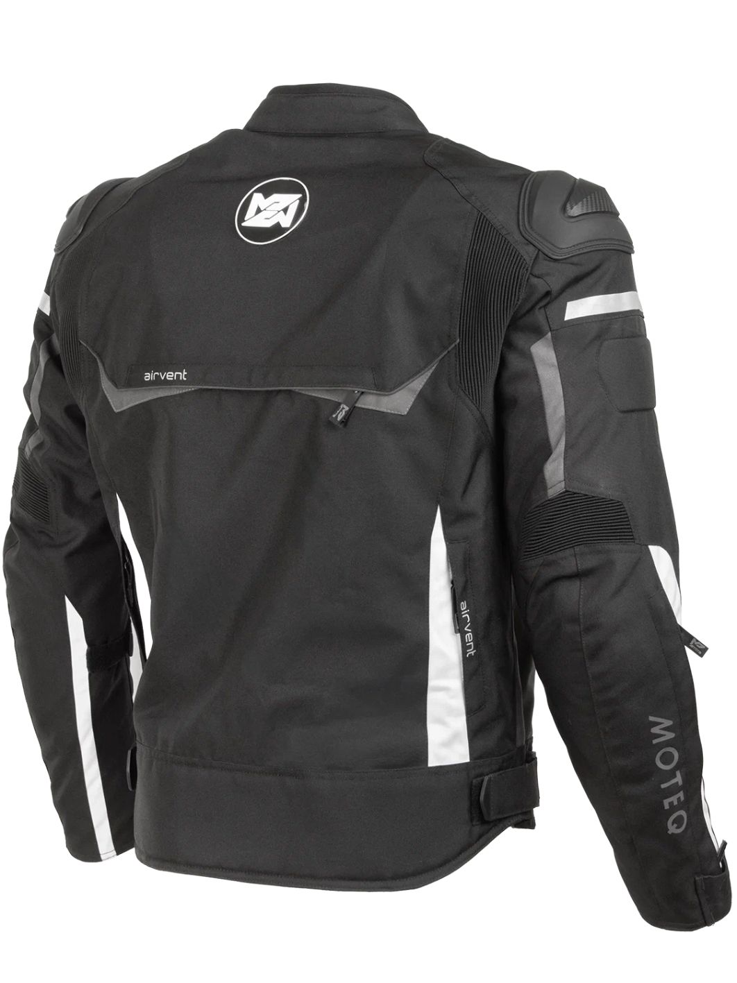 Куртка текстильная MOTEQ GRAY черно-серая 3XL