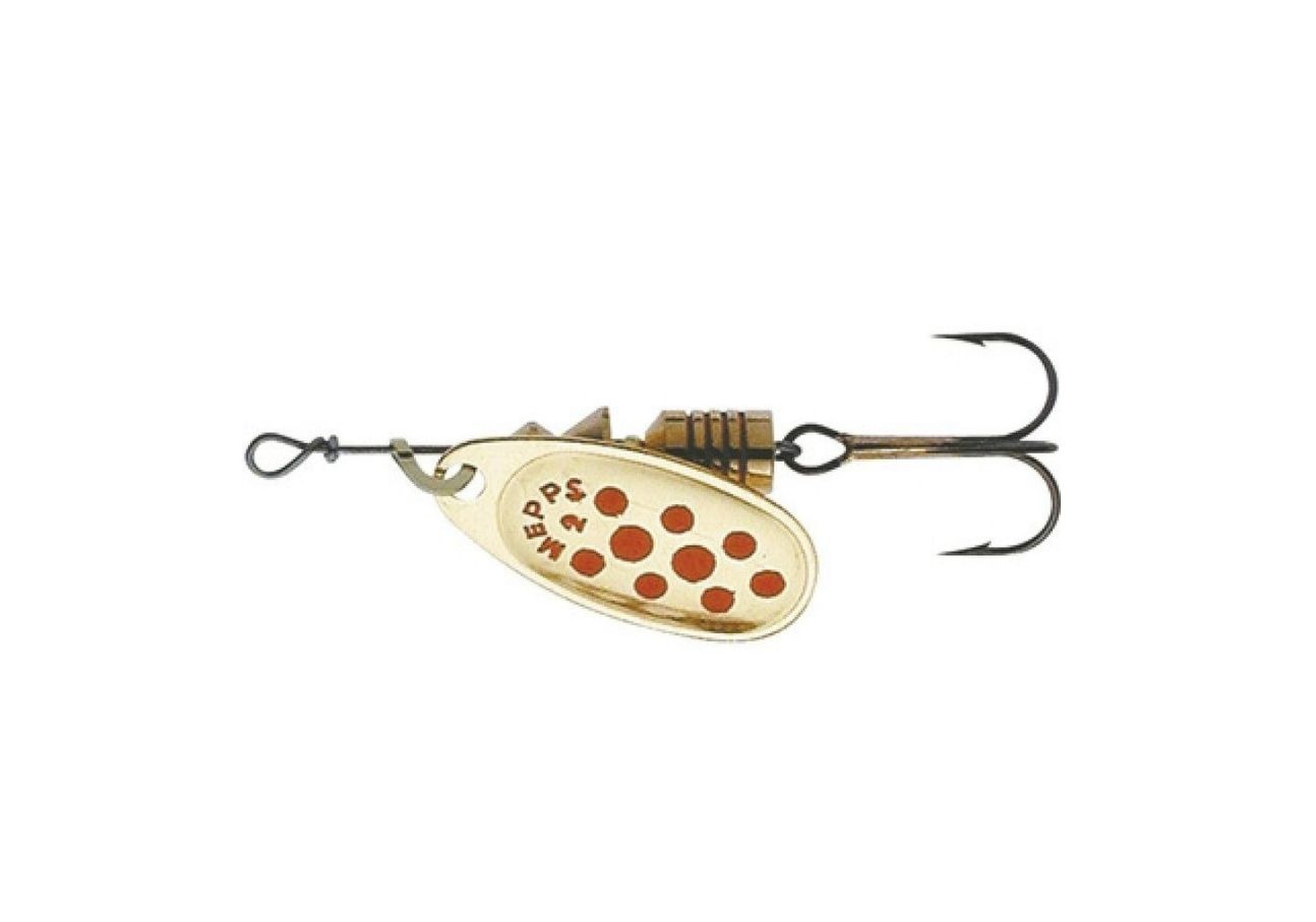 Блесна вращающаяся Mepps "COMET 2 Gold/Red dots