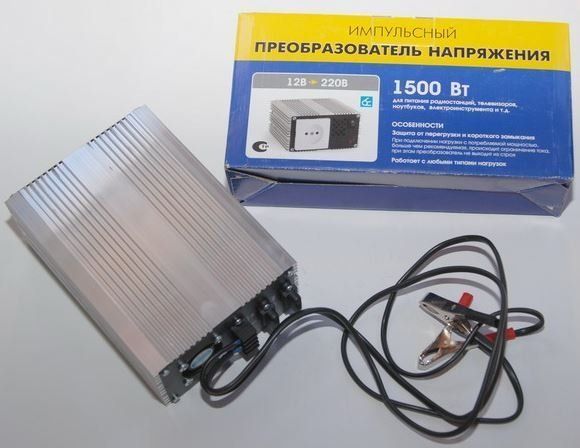 Преобразователь напряжения автомобильный (12-220В,  1500Вт) ОРИОН ПН-90