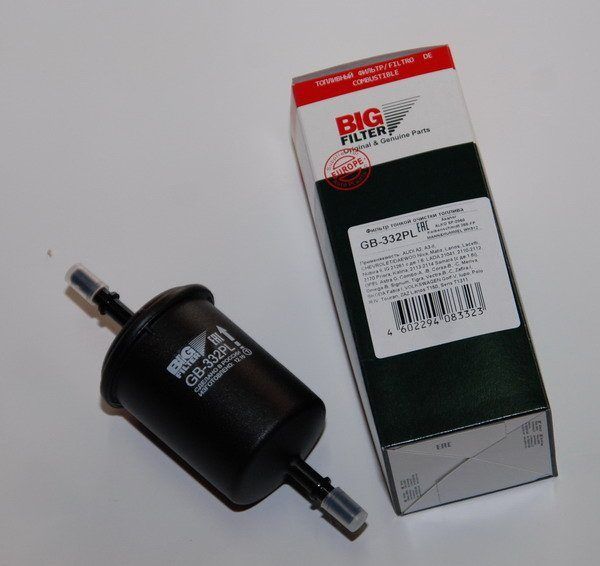 GB-332PL Фильтр топливный ВАЗ,  Шеви-Нива пластик на защелках (БиГ)