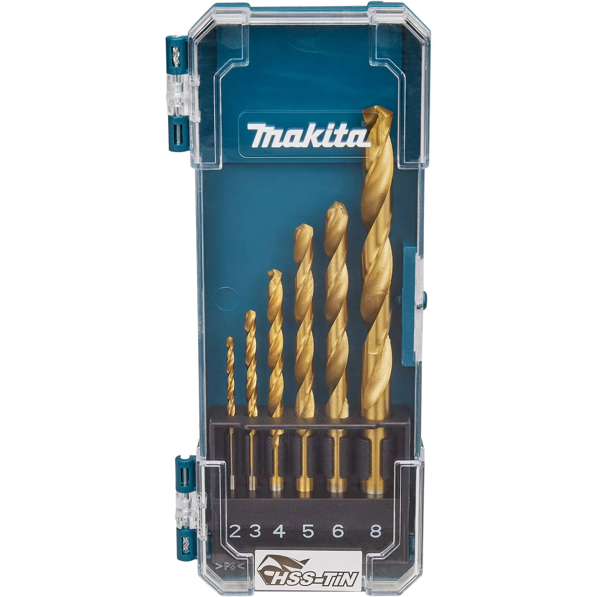 Набор сверл по металлу 6пр. (Ø2-8мм) HSS-TiN Economy/D-72833 MAKITA
