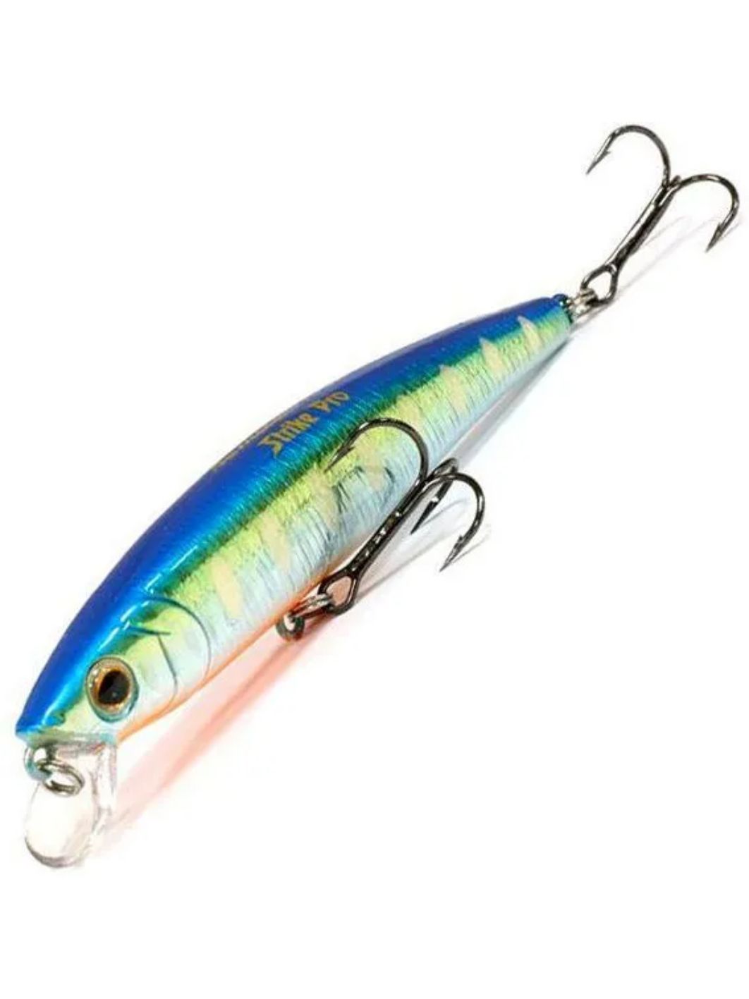 Воблер Минноу Strike Pro Arc Minnow 120SP,  12 мм,  18, 3 гр,  Загл. 0, 5м.-0, 6м.,  Нейтральный,  цвет: A150-713 UV Blue Silver OB,  (EG-136-SP#A150-713)