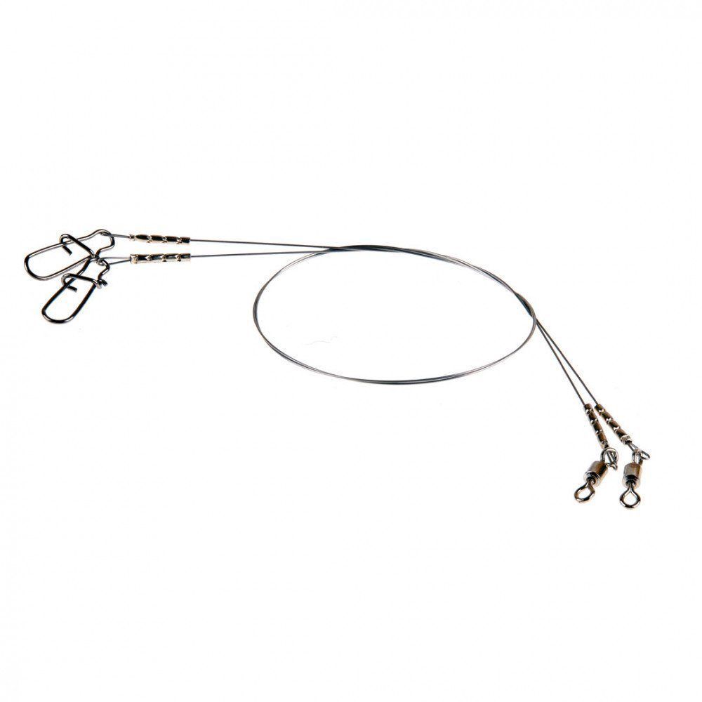 Поводок черный 15-20-25 см.17 кг. верт.бочка №4  заст. Duo-Lock,  №2 1х7 (3003D)
