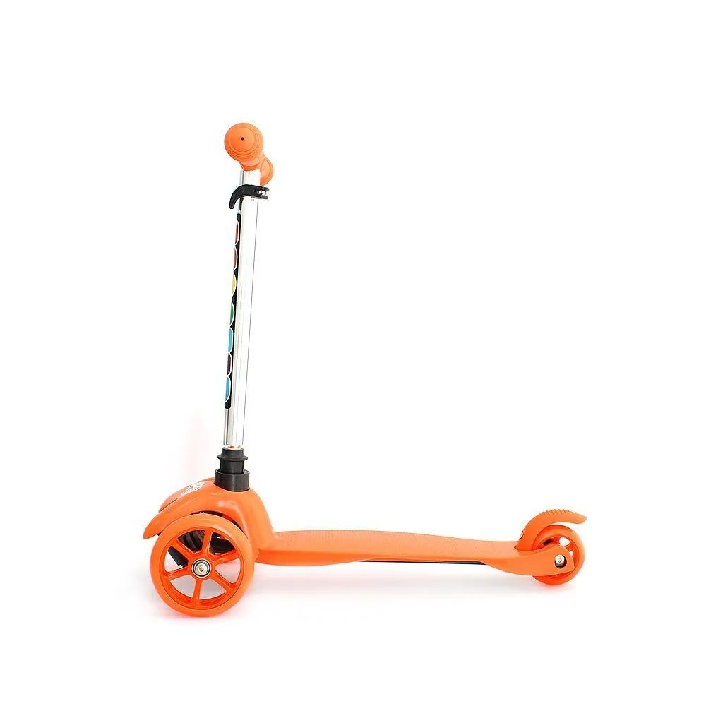 Самокат трехколесный Scooter SK-074,  от 3х лет Оранжевый