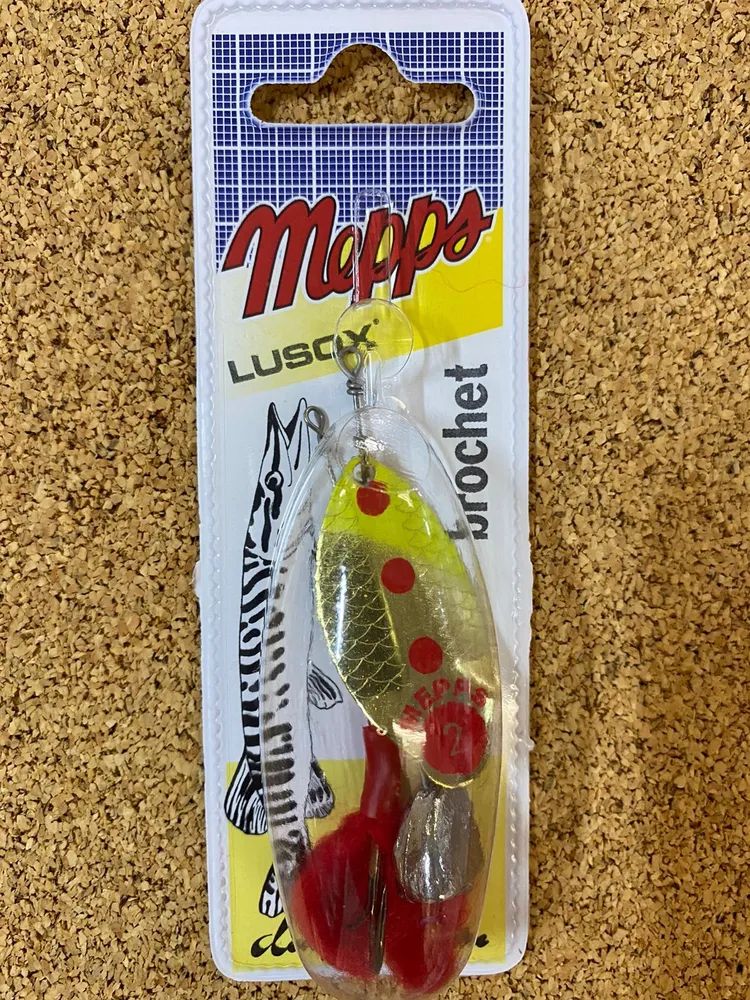 Блесна вращающаяся Mepps LUSOX FLUO,  2,  Gold/Chartreuse (блистер)