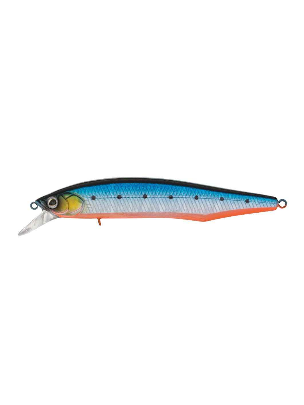 Воблер Минноу Strike Pro Intriger 105SP,  105 мм,  15 гр,   Нейтральный,  цвет: A234-SBO-LU Blue Back Silver OB Fluo,  (EG-194A-SP#A234-SBO-LU)