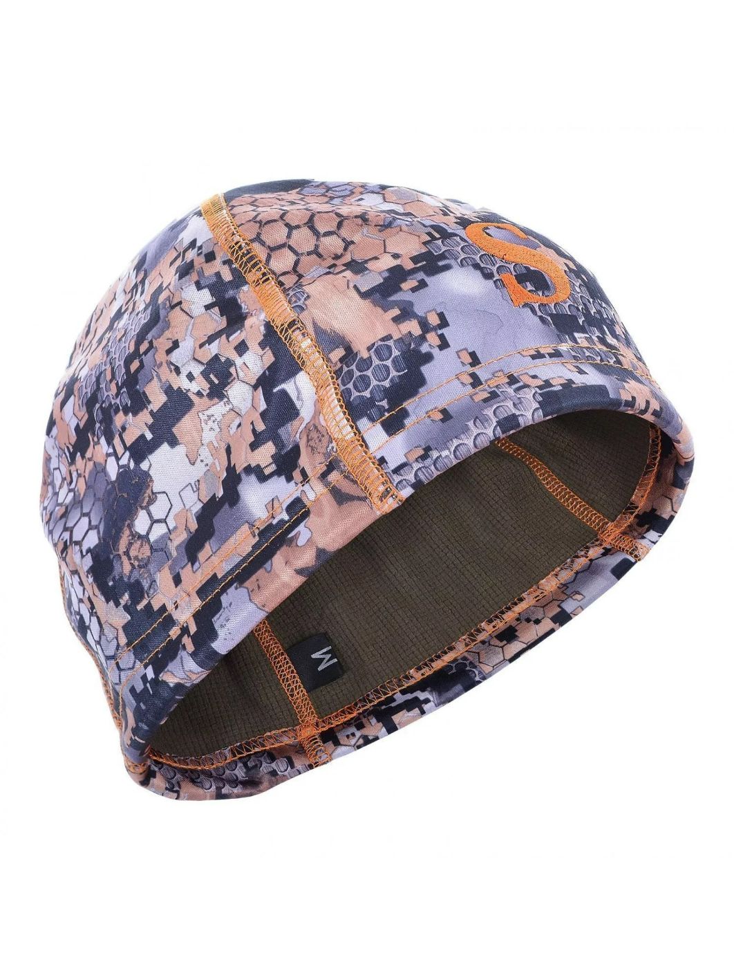 Шапка мужская демисезонная "Spring -330",  softshell,  откр. местность/open mount (вышивка оранжевая) 57 (S)