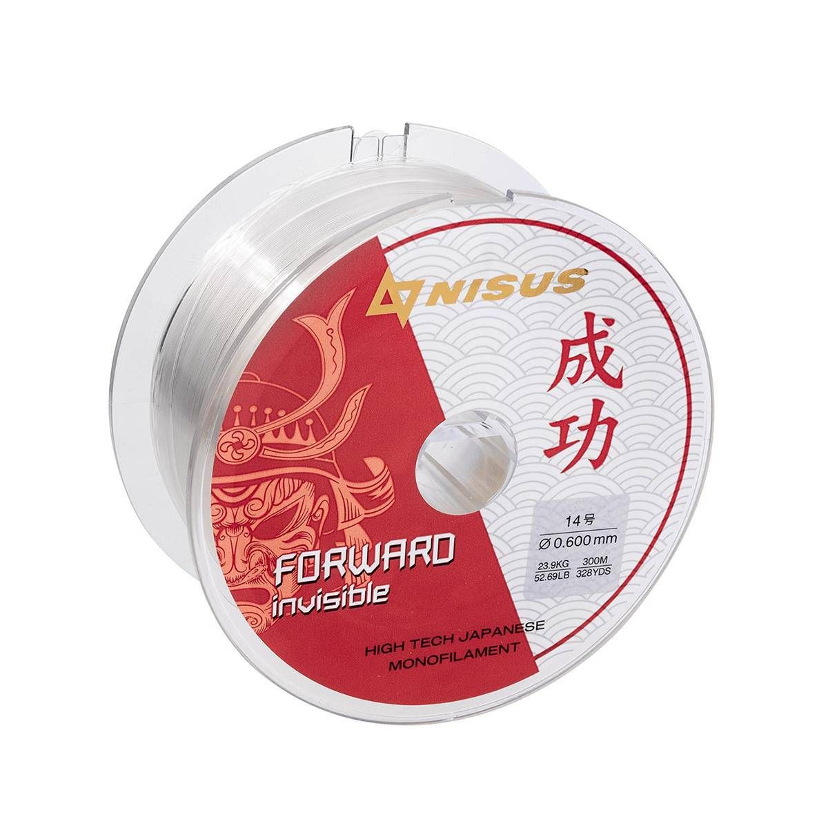 Леска FORWARD Invisible 0, 60mm/300m Nylon Transparent Nisus 
