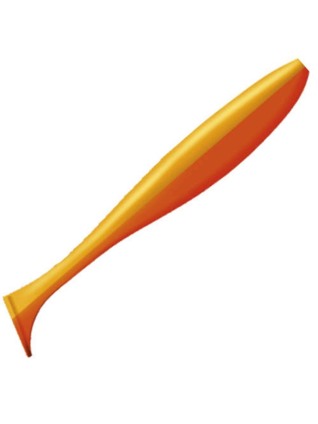 Приманка ZUB-IZI 125мм-5шт,  (цвет 405) желтый верх - оранжевый низ