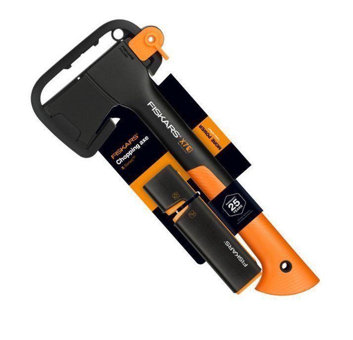 Топор универсальный FISKARS Х7 + точилка (1020183)