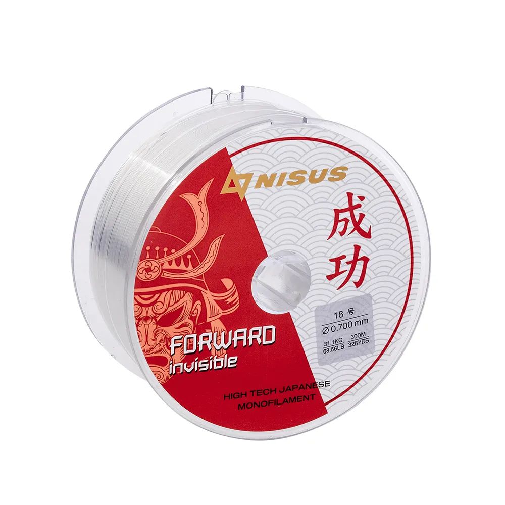 Леска FORWARD Invisible 0,70mm/300m Nylon Transparent Nisus 