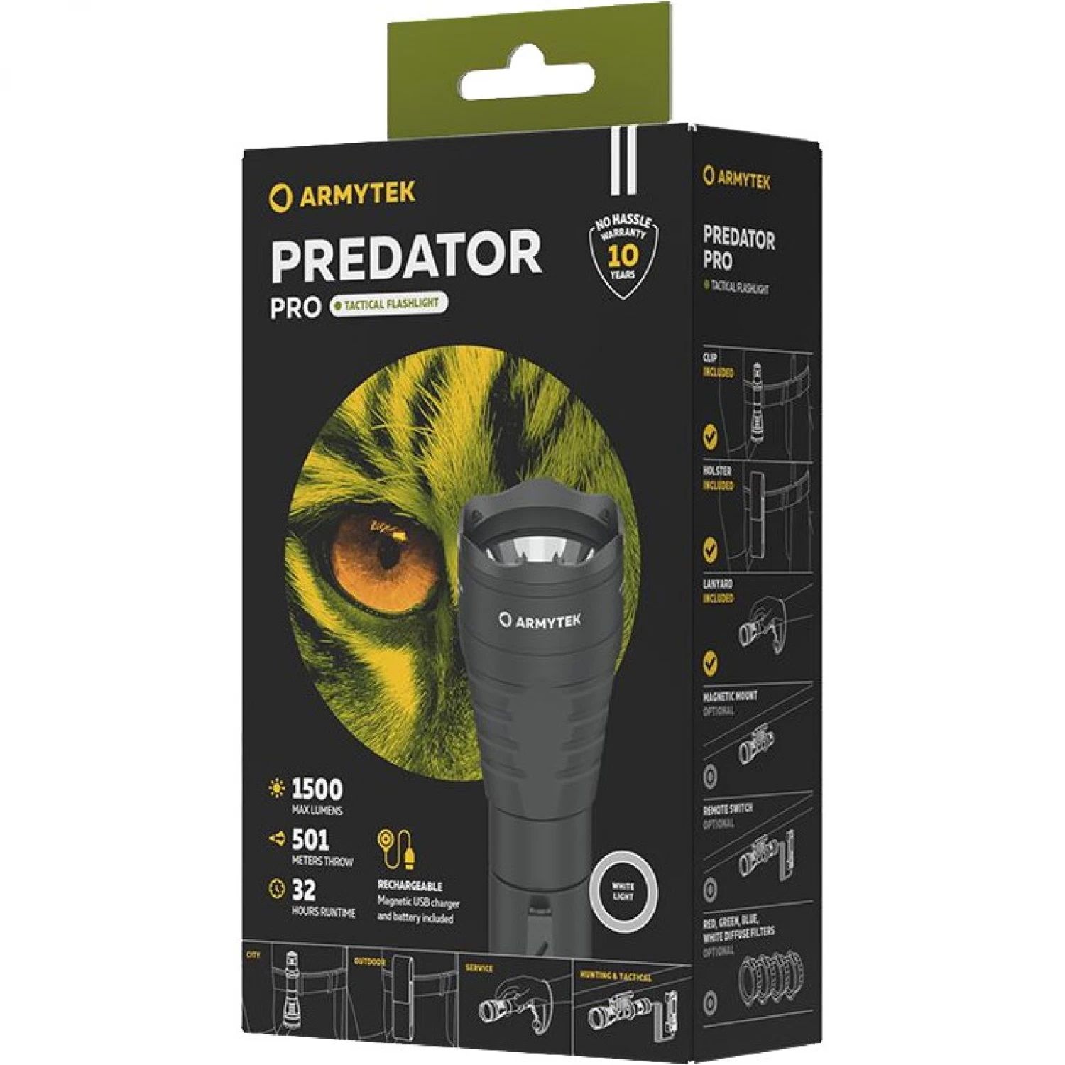 Фонарь Armytek Predator Pro Magnet USB Белый