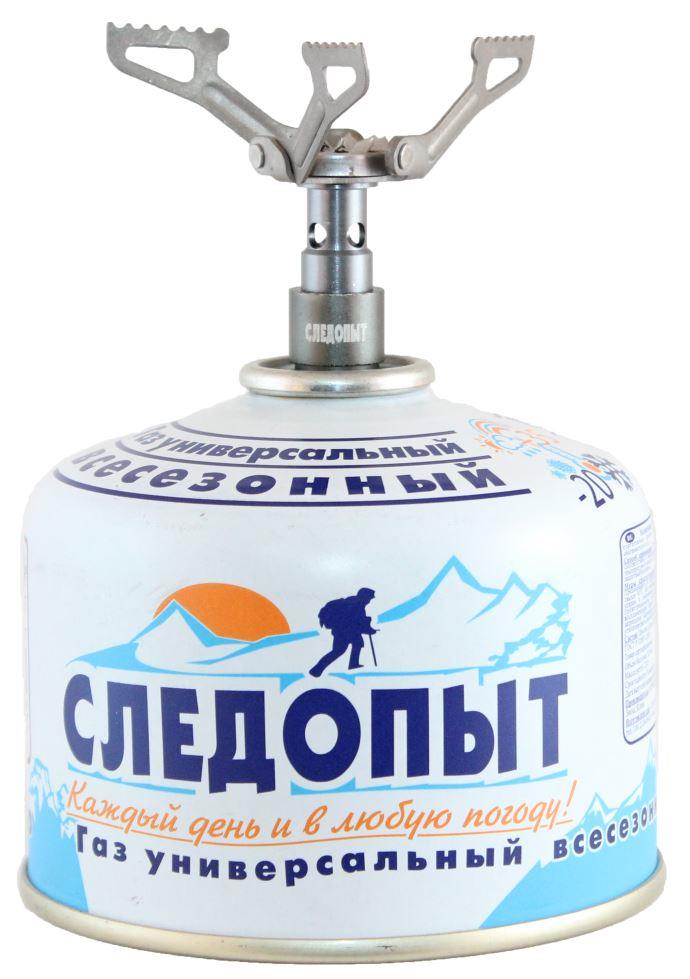 Плита газовая портативная "СЛЕДОПЫТ - Мечта Путешественника",  титановая