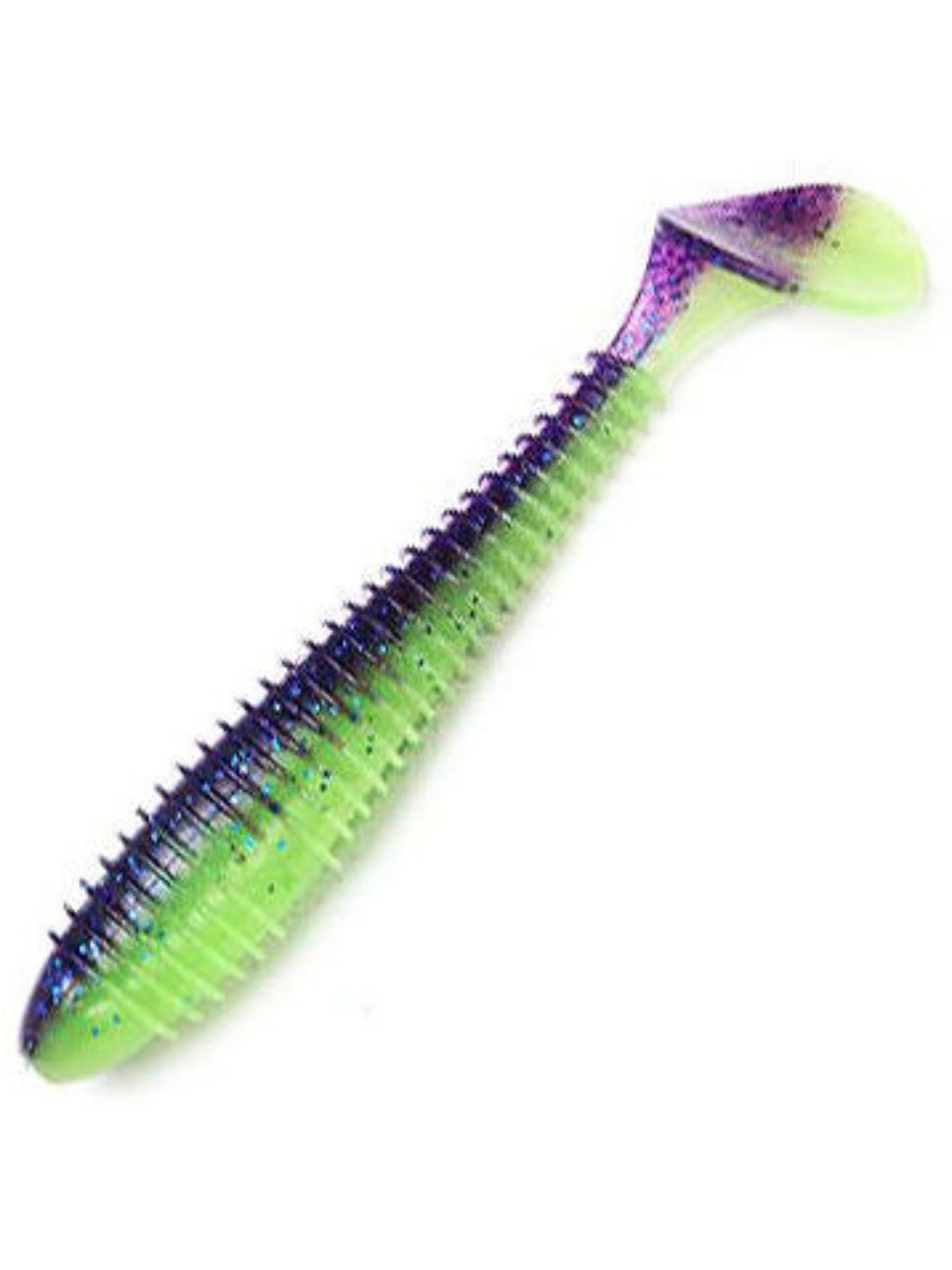 Приманка съедобная Keitech Swing Impact 2" PAL #06 Violet Lime Belly