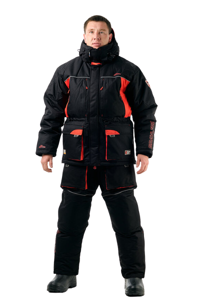 Костюм-поплавок мужской зимний "Rescuer II comfort",  hardguard,  бирюза (зеленые молнии) (62-64/182) м