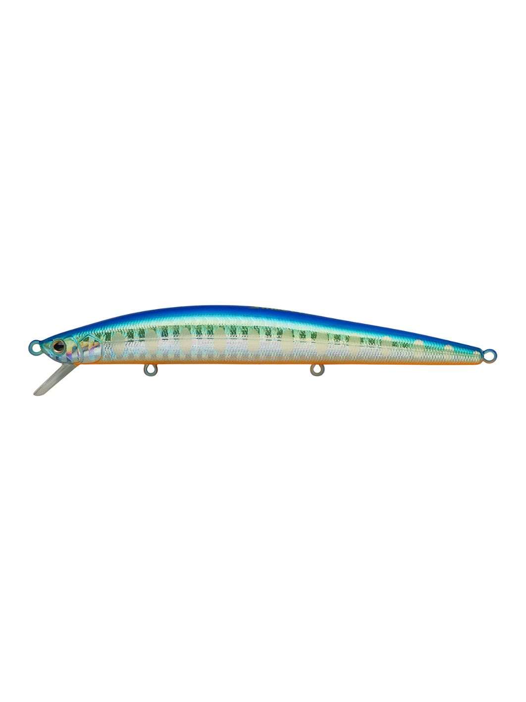Воблер Минноу Strike Pro Slingshot Minnow 120F,  120 мм,  12, 6 гр,  Загл. 0, 5м.-1, 5м.,  Плавающий,  цвет: A150-713 UV Blue Silver OB,  (EG-145F#A150-713)